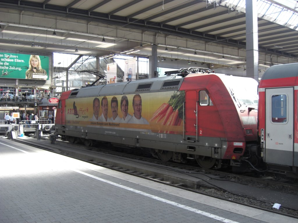 101 035-4  ARD-Buffet , diesmal am 31. August 2009 im  Mnchner Hauptbahnhof .