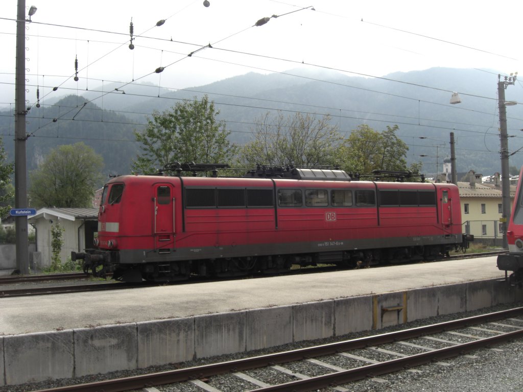 151 147-6 war am 19. September 2007 in Kufstein/Tirol abgestellt.