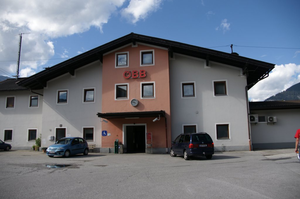Der Bahnhof von Brixlegg in Tirol am 9. September 2011.