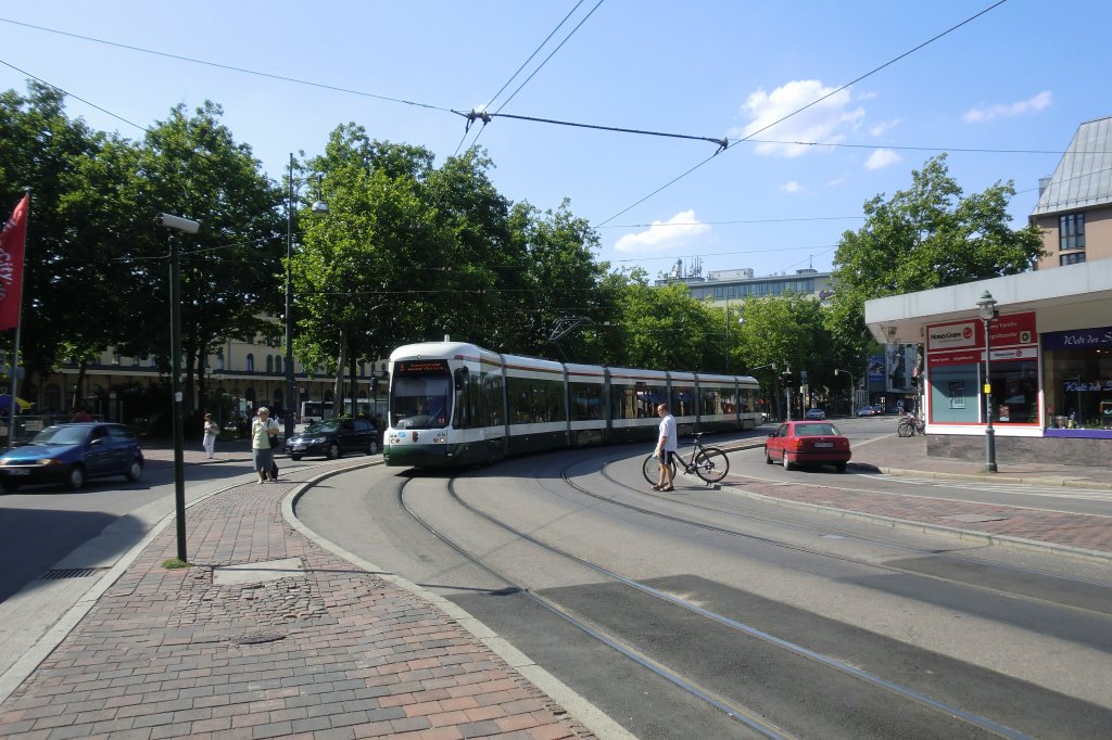 Straenbahn in Augsburg am 23. August 2011.