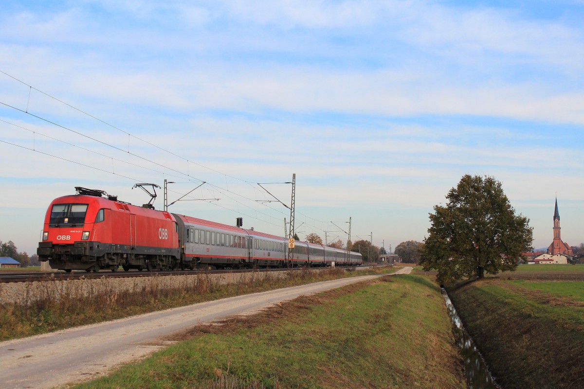 1016 025-7 war am 9. November 2012 bei bersee am Chiemsee unterwegs.