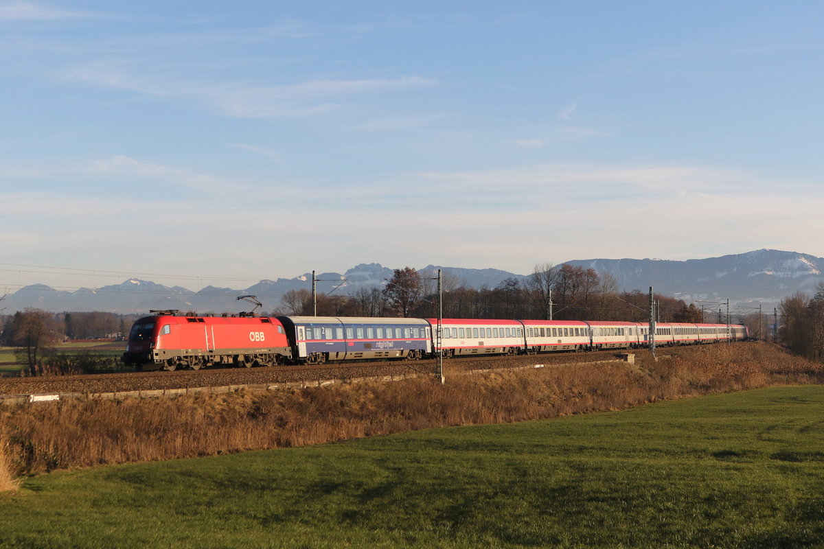 1116 164 auf dem Weg nach Mnchen am 6. Dezember 2019 bei Rann.