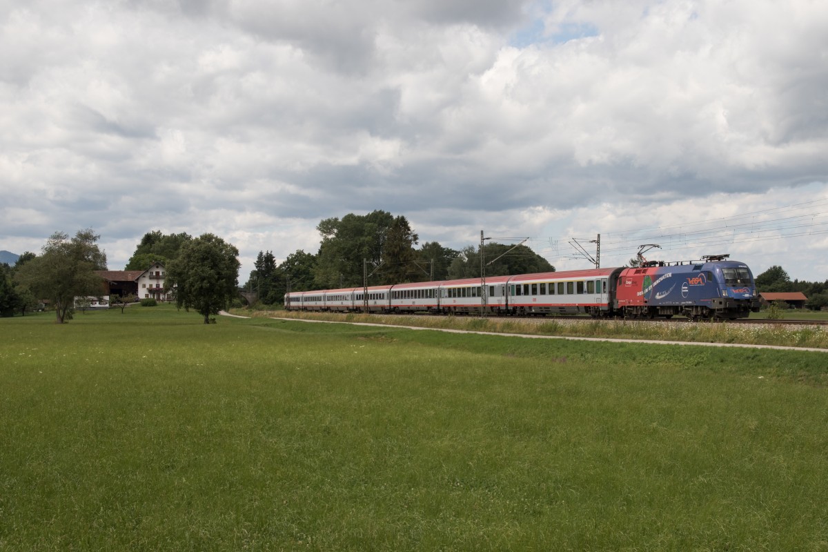 1116 168-6  VEGA-Trans  war am 27. Juli 2015 bei bersee in Richtung Salzburg unterwegs.