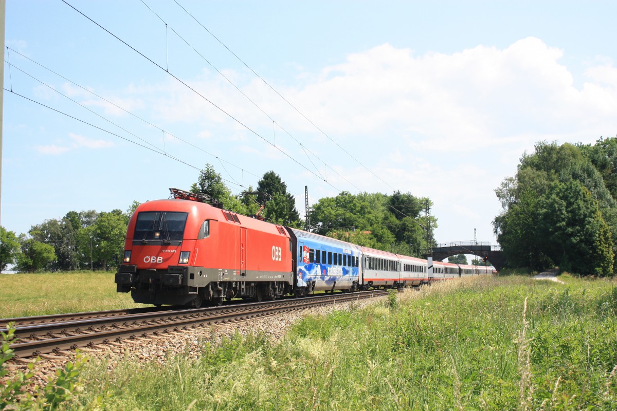 1116 262-7 aus Salzburg kommend am 19. Juni 2014 bei bersee.