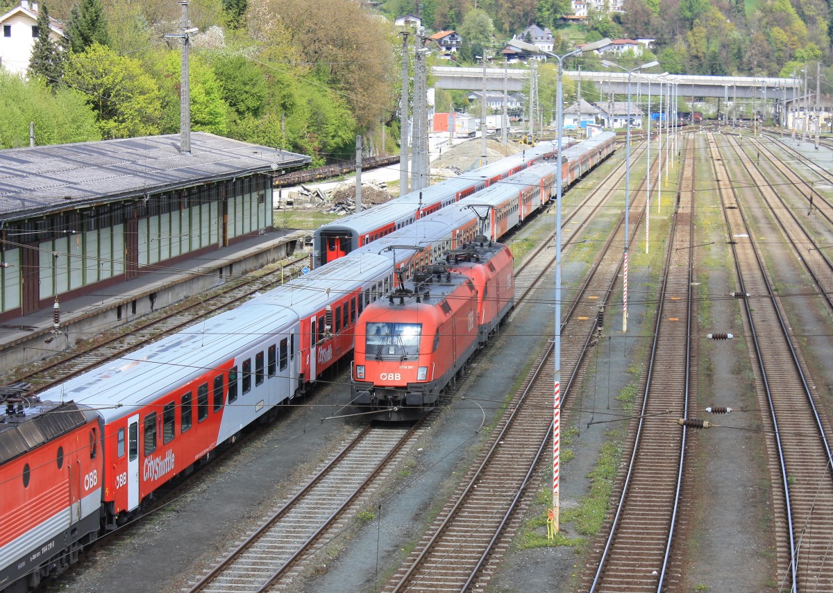 1116 267-6 war am 19. April 2014 im Bahnhof von Kufstein/Tirol abgestellt.
