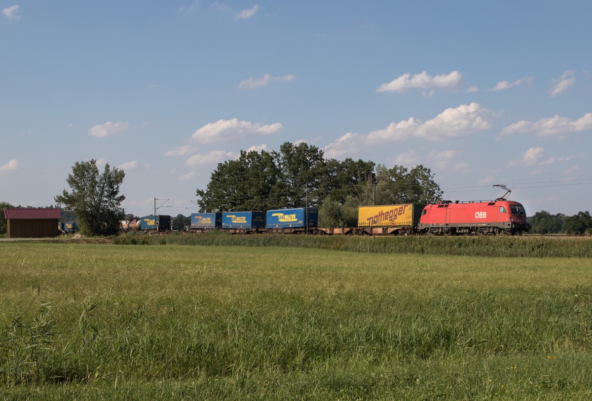 1116 280-9 mit dem  Walter-Zug  am 21. Juli 2015 bei Weisham.