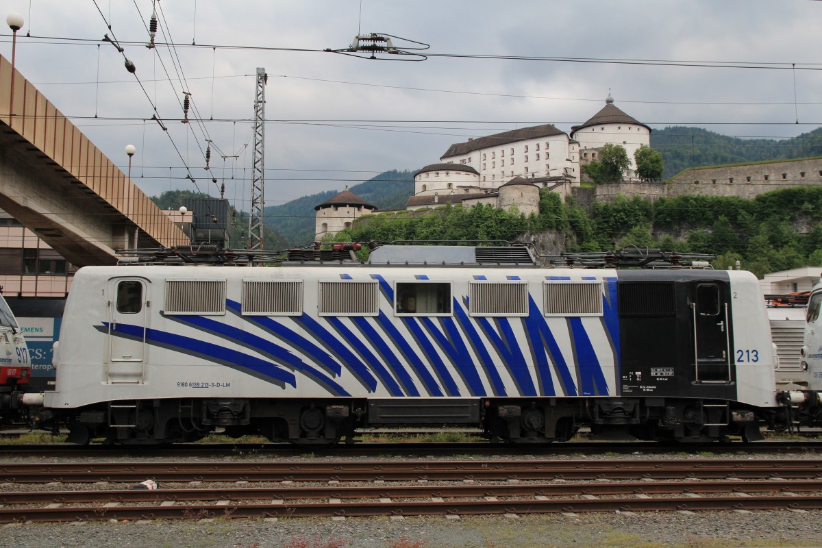 139 213 war am 24. Mai 2014 im Bahnhof von Kufstein abgestellt.
