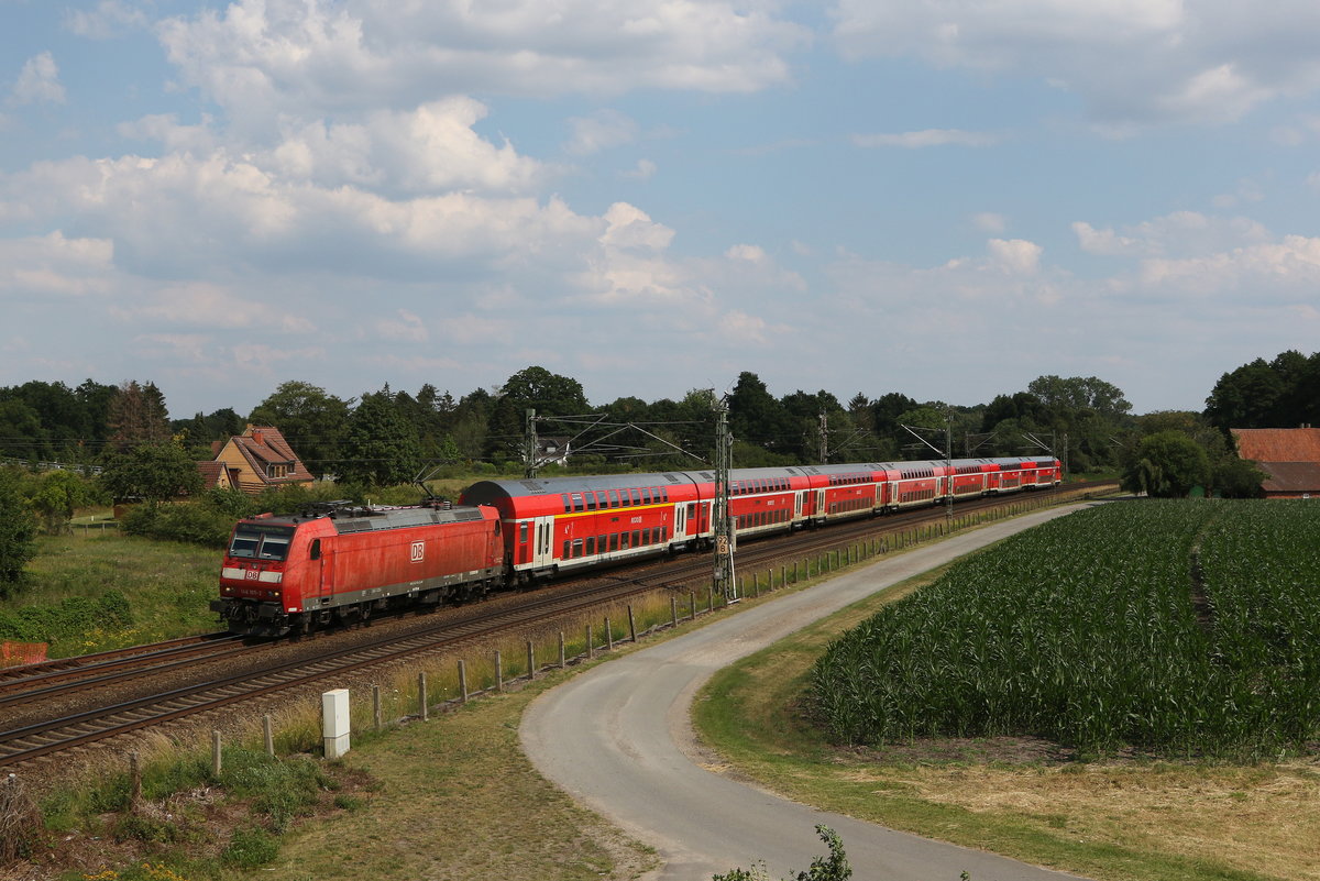 146 105 war am 26. Juni 2020 bei Langwedel nach Norddeich-Mole untwerwegs.