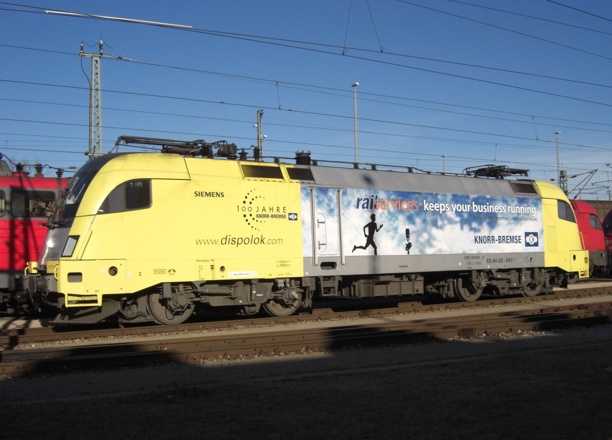 182 541-3 war am 8. Februar 2008 in Mnchen-Nord abgestellt.