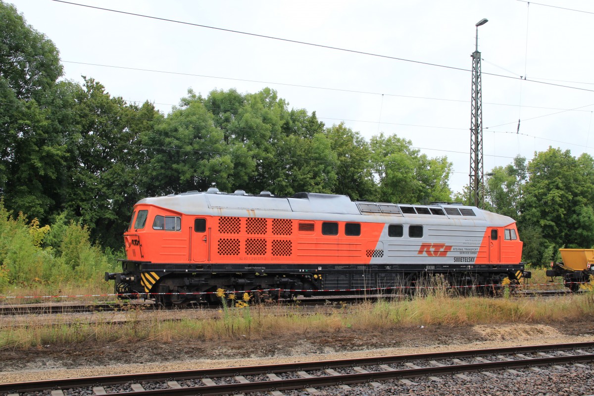 230 077-0 war am 31. August 2014 in Neufahrn abgestellt.