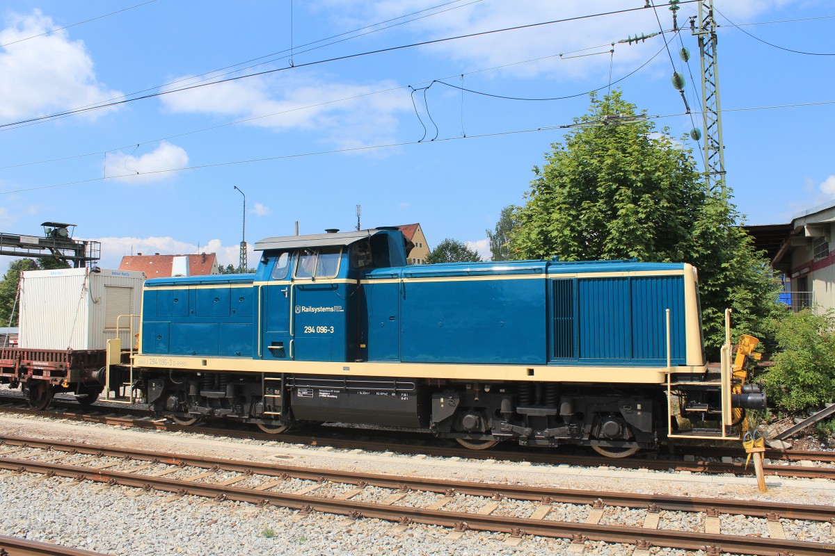 294 096-3 stand am 10. August 2013 im Bahnhof von Traunstein.