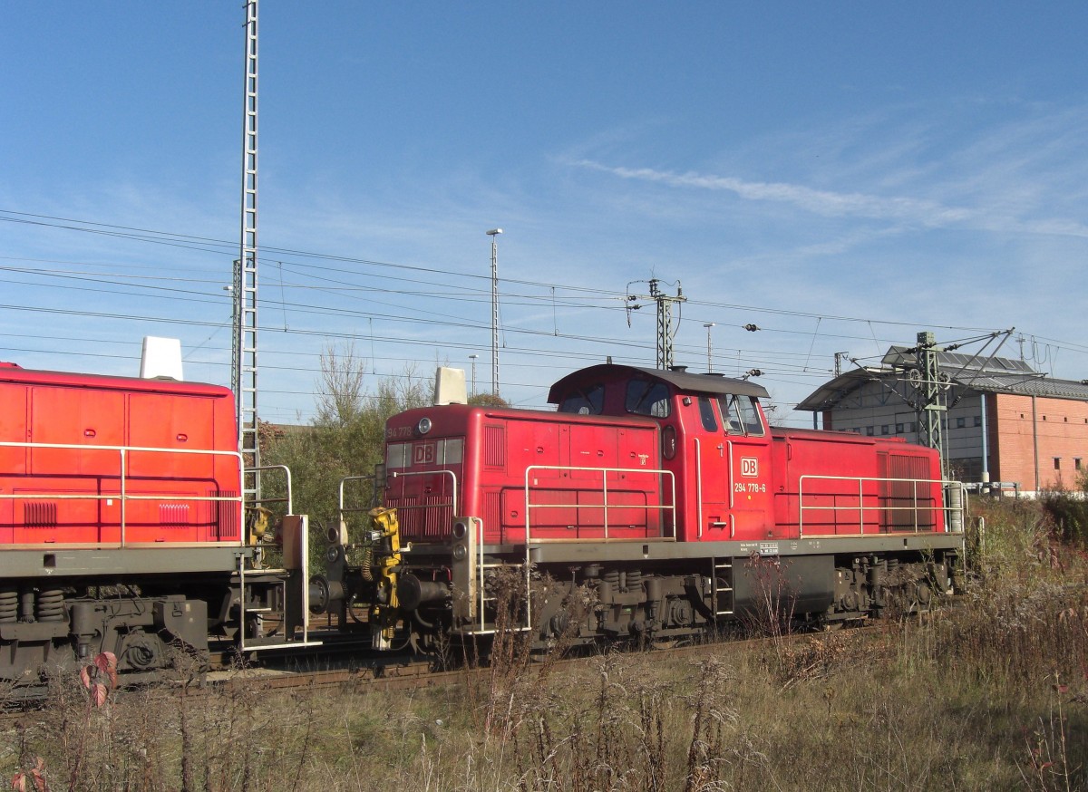 294 778-6 war am 1. November 2008 in Mnchen-Nord abgestellt.