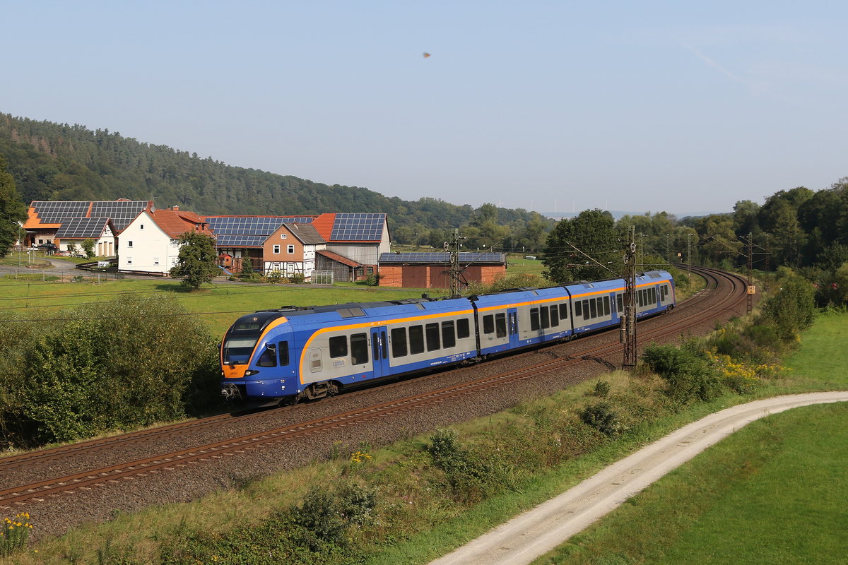 428 502 von  CANTUS  war am 27. August 2019 bei Hermannspiegel in Richtung Fulda unterwegs.