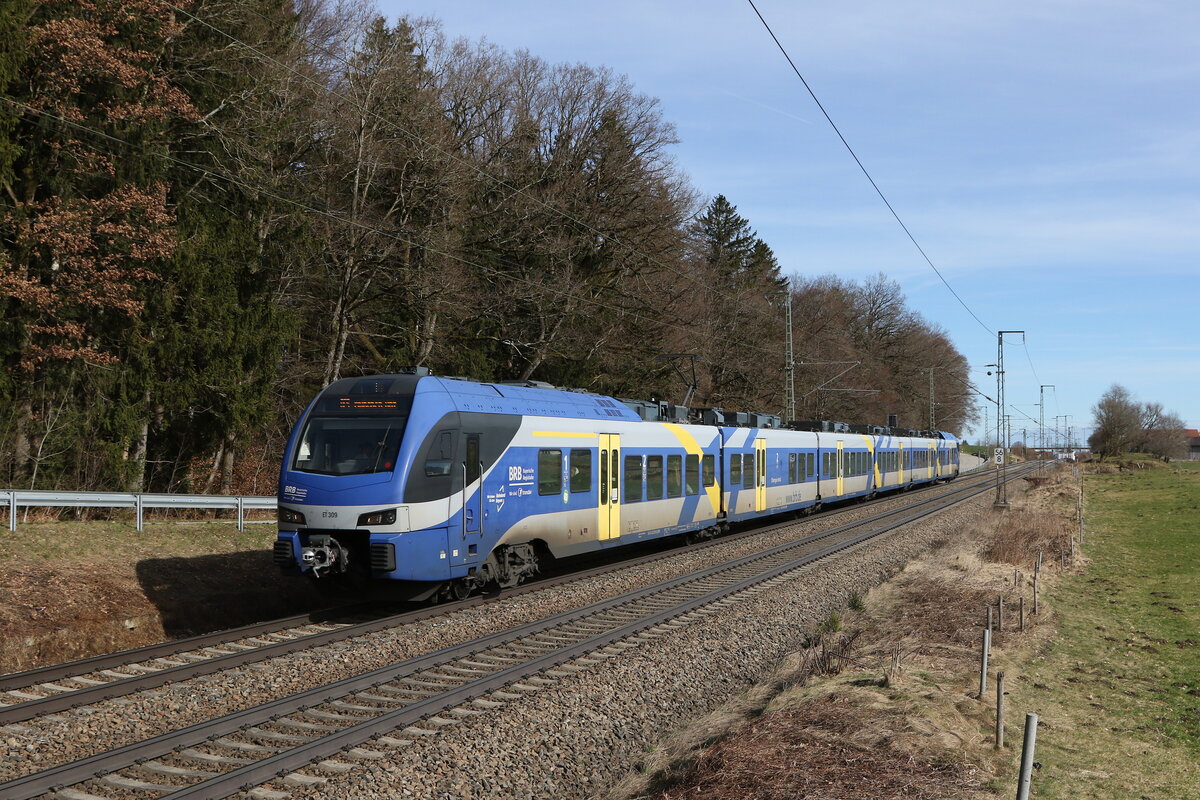 430 009 aus Salzburg kommend am 21. Februar 2024 bei Hufschlag.