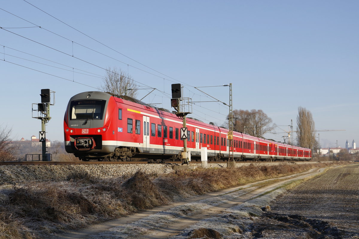 440 201-2 am 30. Dezember 2016 bei Freising.
