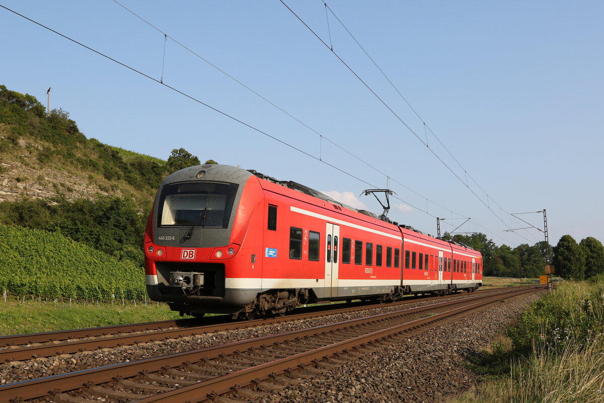 440 322 aus Wrzburg kommend am 23. Juli 2021 bei Himmelstadt am Main.