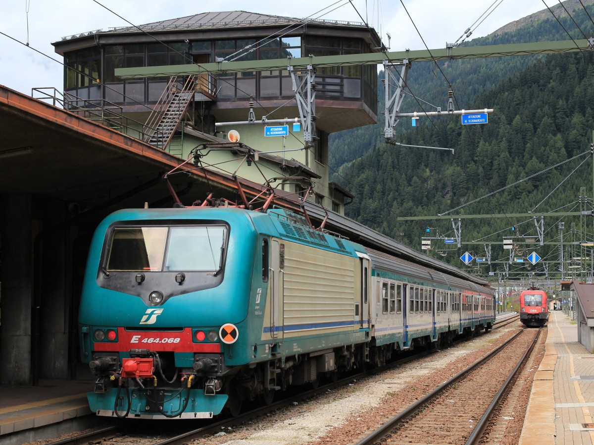 464 068 war am 5. August 2014 im Bahnhof  Brenne  abgestellt.