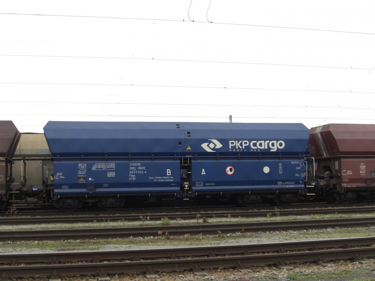 6637 093-4 (Falns 183) von PKP Cargo am 15. November 2009 in Landshut.