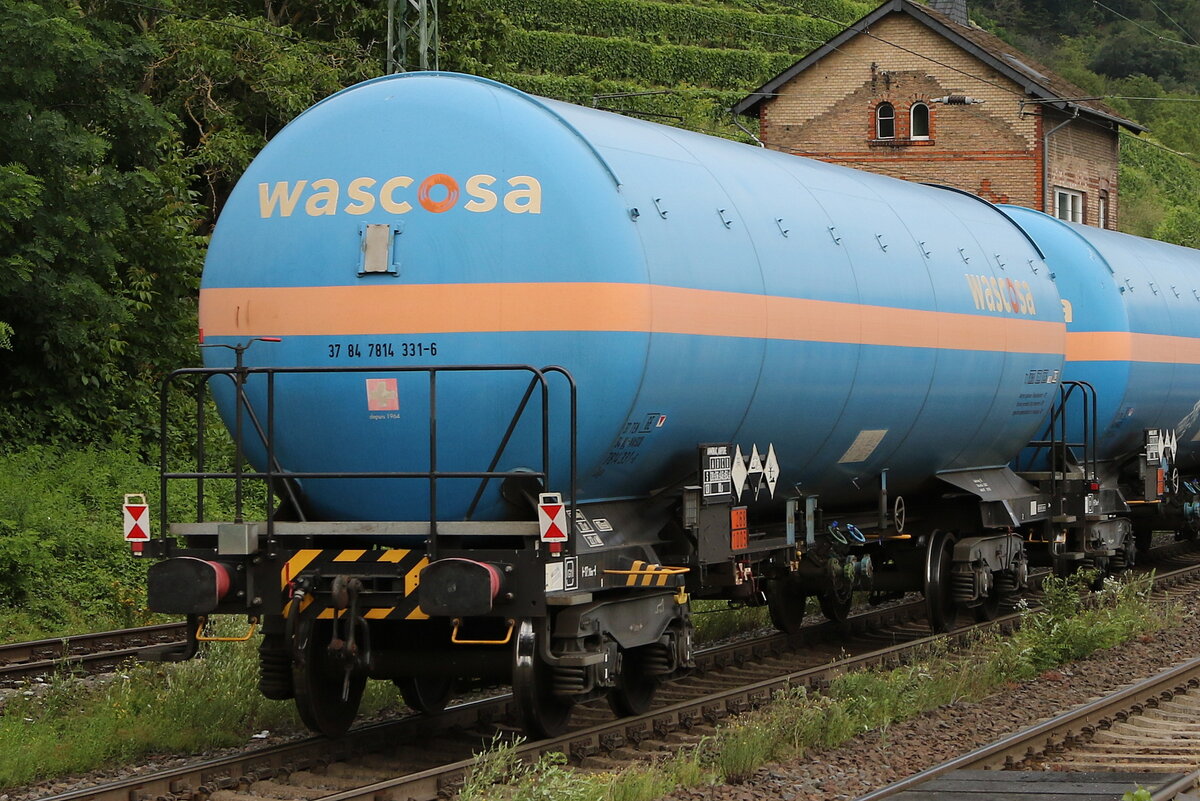 7814 331 (Zags) von  WASCOSA  am 22. Juli 2021 bei Kaub.