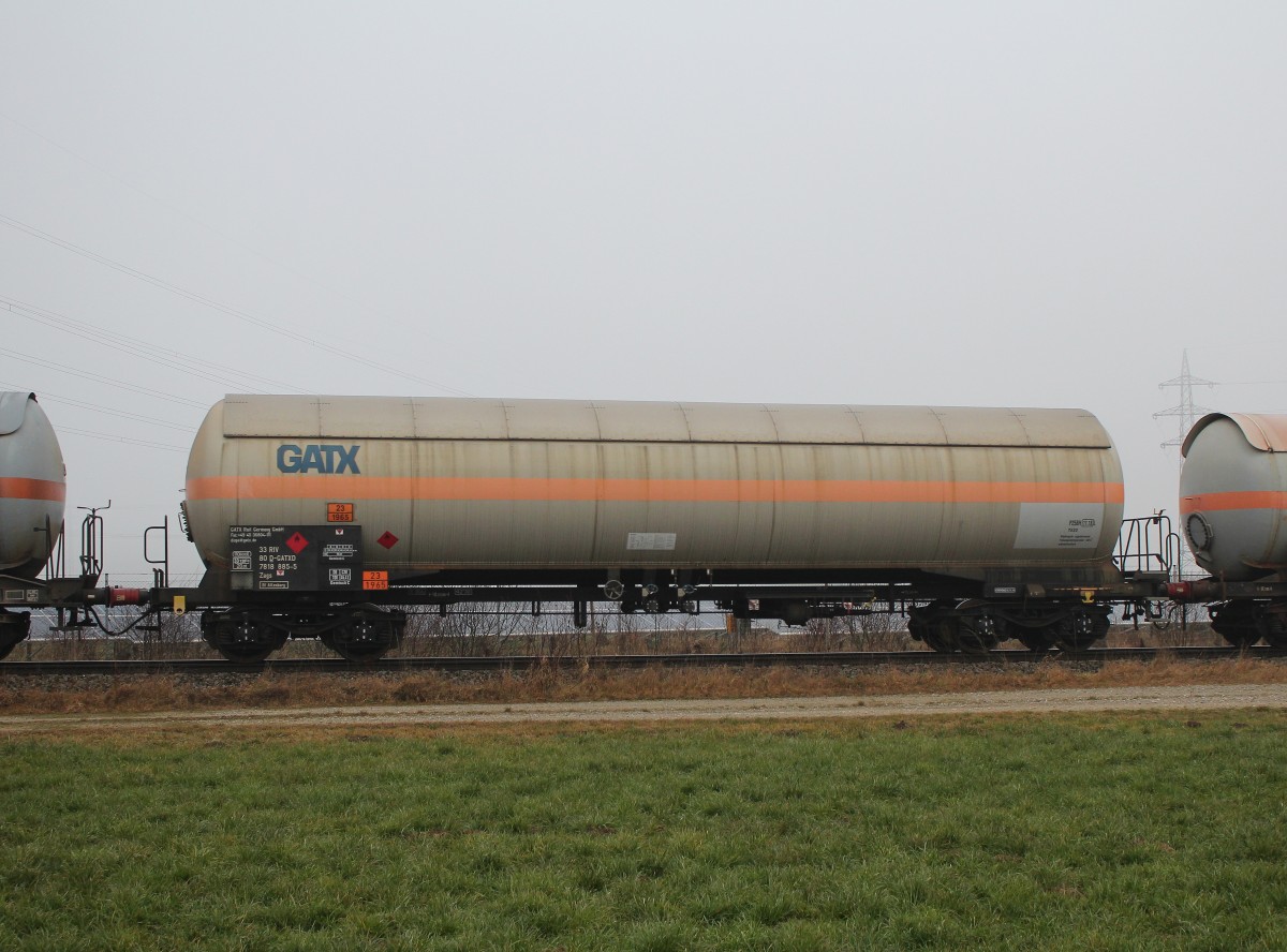 7818 885-5 (Zags) von  GATX  am 30. Dezember 2015 bei Pirach.
