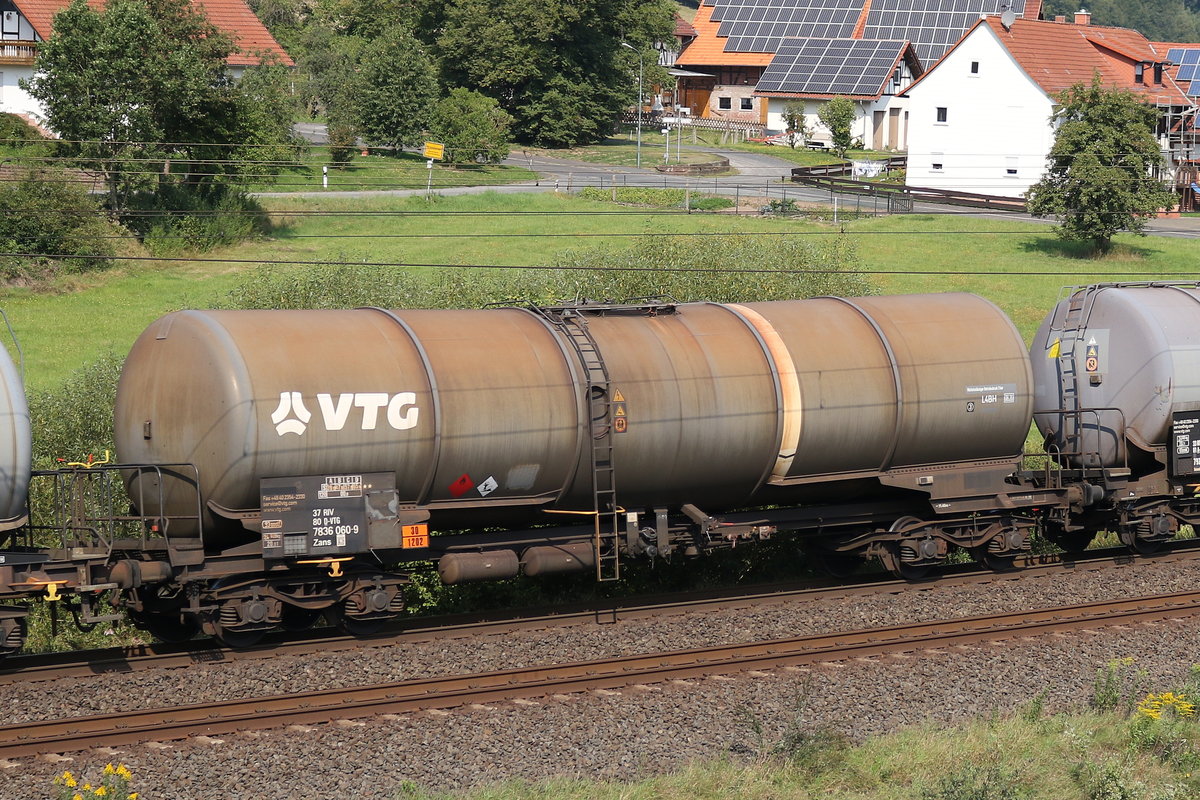7836 060 (Zans) von  VTG  am 27. August 2019 bei Hermannspiegel.