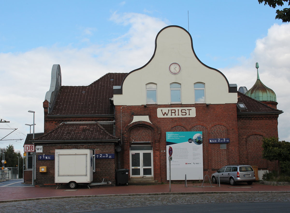 Bahnhof von  Wrist  am 30. August 2016.