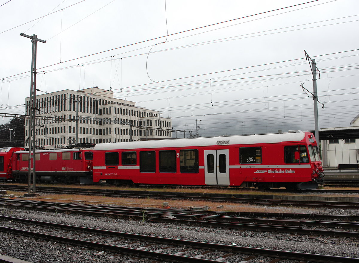 BDt 1754 war am 23. Mai 2016 im Bahnhof von Landquart abgestellt.