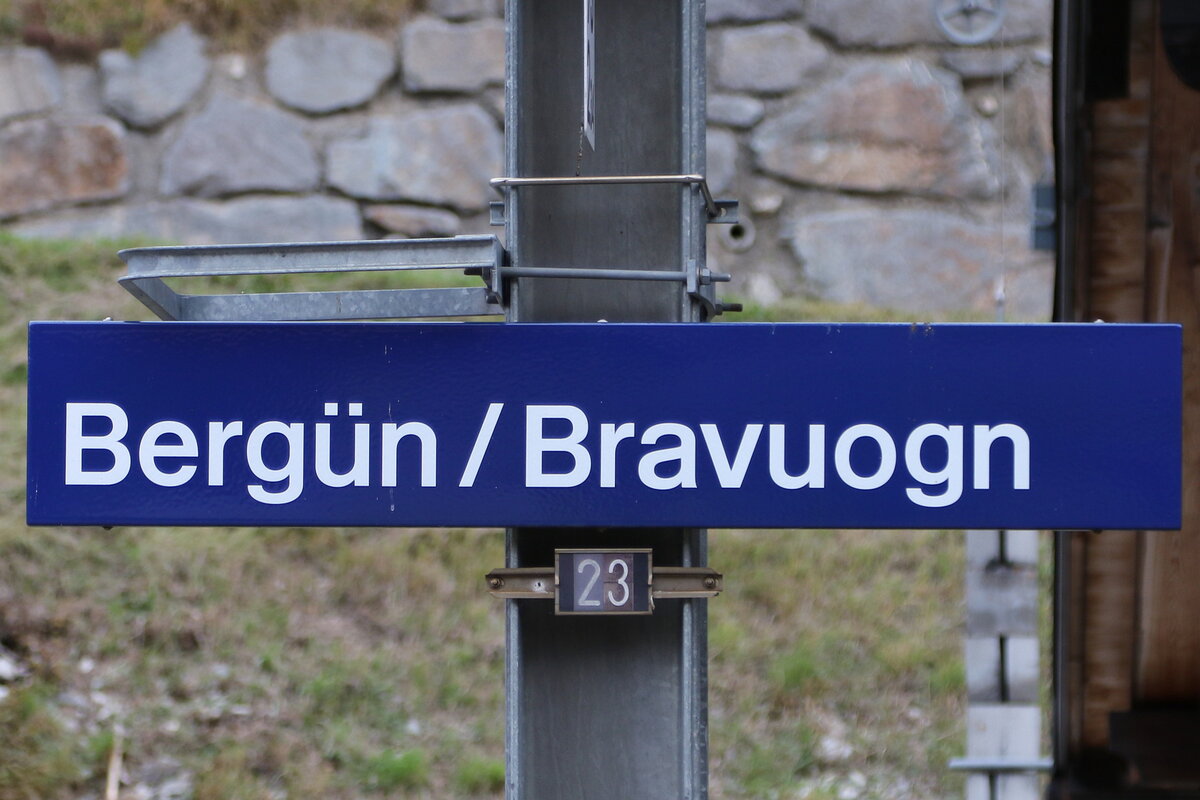  Bergn/Bravuogn  im Albulatal am 25. Oktober 2021.