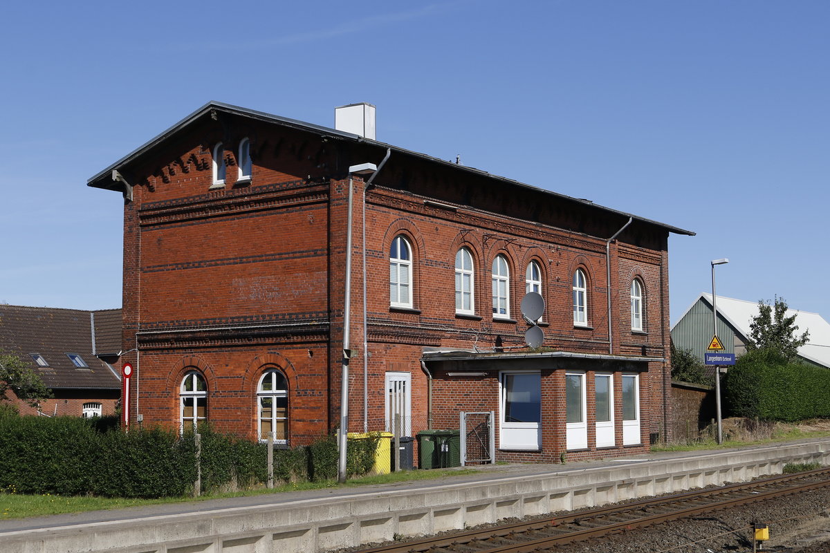 Der Bahnhof von  Langenhorn  am 14. August 2017.