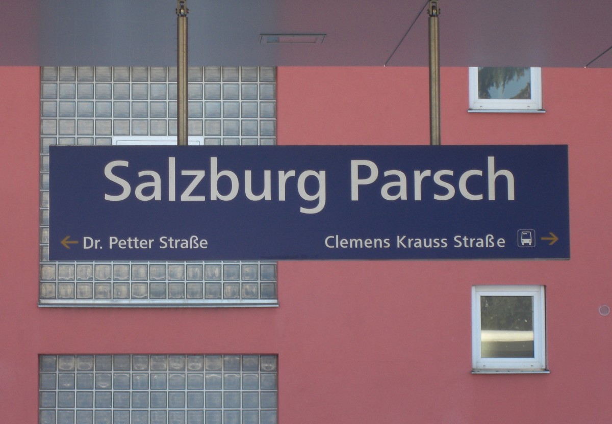 Haltepunkt  Salzburg-Parsch  am 25. Mai 2007.