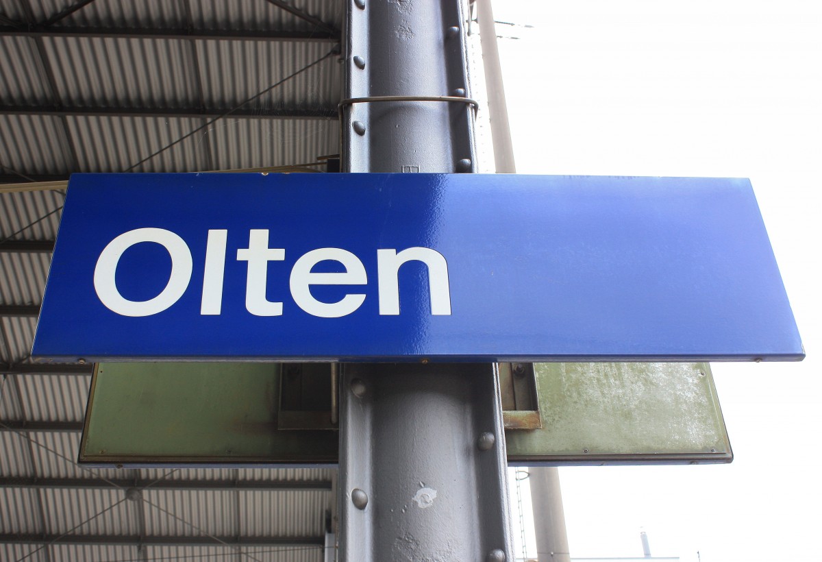 Im Bahnknoten Olten treffen Strecken aus Basel, Zürich, Solothurn, Bern und Luzern
zusammen. Aufgenommen am 20. August 2014.