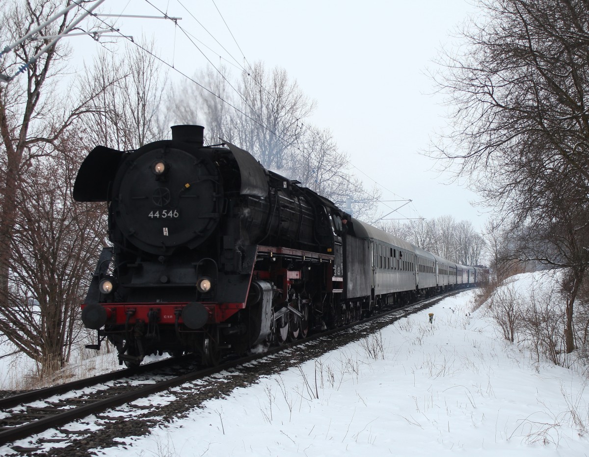 Rauchfrei war 44 546 am 7. Februar 2015 kurz vor Weilheim unterwegs.