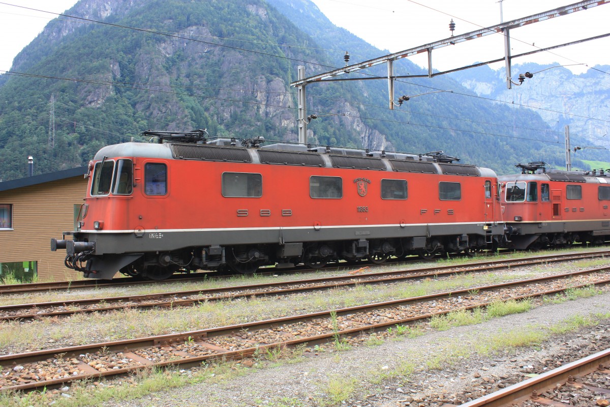 Re 6/6 11683  Amsteg-Silenen  am 20. August 2014 in Erstfeld.