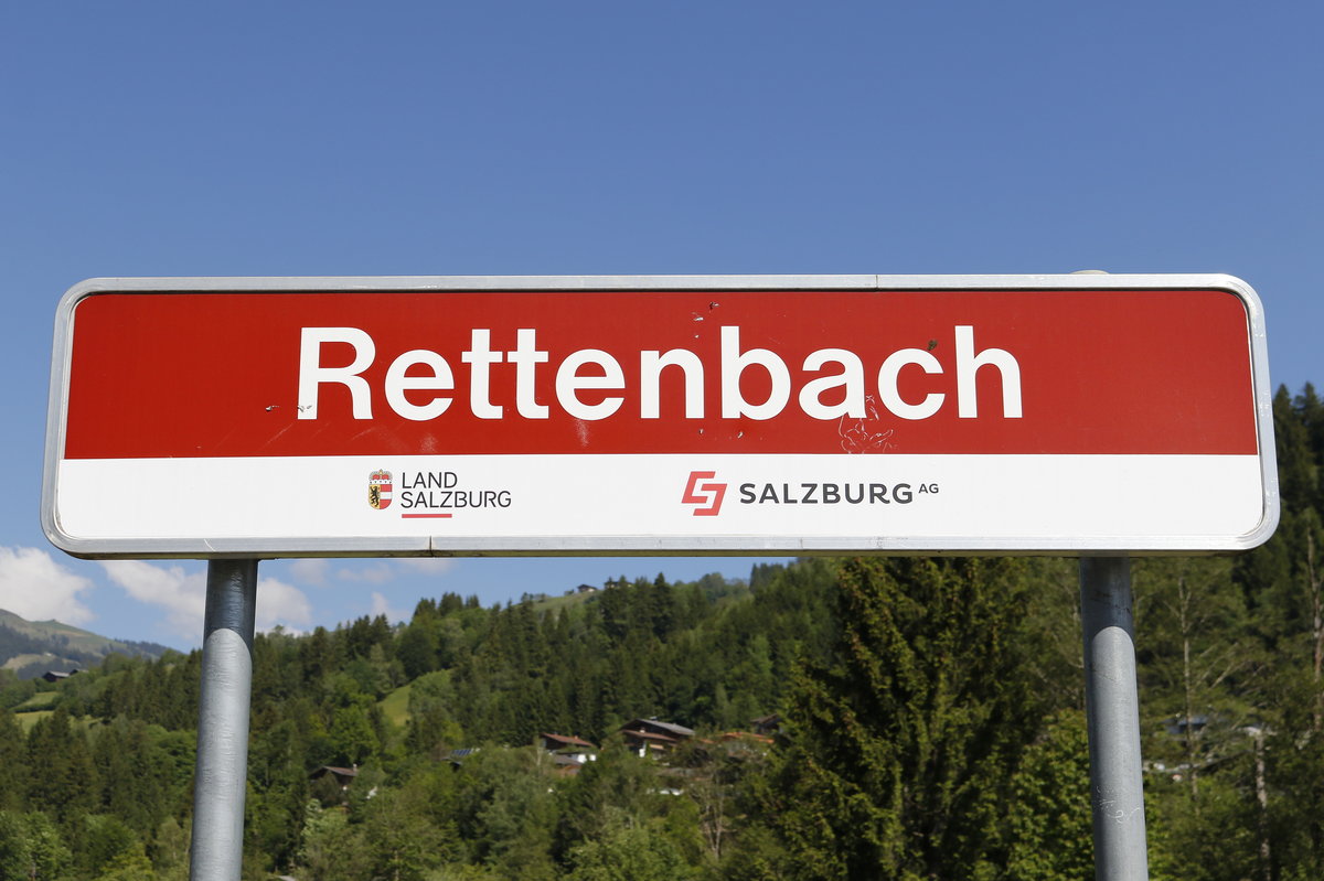  Rettenbach  - Haltepunkt der  Pinzgauer Lokalbahn  am 26. Mai 2017.