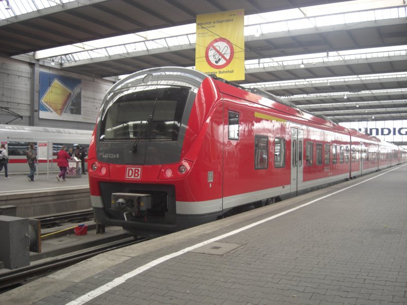 440 024-8 im Mnchner Hauptbahnhof am 31. Mai 2009.
