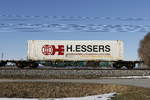 container-tragwagen/648697/4554-309-sgns-mit-einem-container 4554 309 (Sgns) mit einem Container der Firma 'ESSERS' am 17,. Februar 2019 bei bersee.