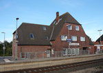 bahnhofe/518678/bahnhof-von-klanxbuell-auf-sylt-am Bahnhof von 'Klanxbll' auf Sylt am 31. August 2016.