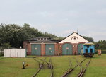 Lokschuppen im Bahnhof von Wangerooge.