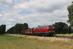 BR 218/707830/218-139-der-eisenbahn-logistik-vienenburg 218 139 der 'Eisenbahn Logistik Vienenburg' am 29. Juni 2020 bei Dauelsen in Niedersachsen.