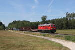 BR 232/784633/232-703-war-am-4-august 232 703 war am 4. August 2022 bei Freihungsand mit einem gemischten Gterzug in Richtung Weiden unterwegs.