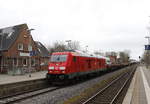 br-245/604433/245-021-durchfaehrt-am-21-maerz 245 021 durchfhrt am 21. Mrz 2018 mit einem Sylt-Shuttle den Bahnhof von Morsum in Richtung Niebll.