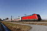 BR 101/534159/101-095-8-auf-dem-weg-nach 101 095-8 auf dem Weg nach Salzburg am 2. Januar 2017 bei bersee am Chiemsee.
