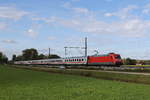 BR 101/714567/101-070-mit-einem-ec-auf 101 070 mit einem 'EC' auf dem Weg nach Salzburg. Aufgenommen am 30.09.2020 bei bersee am Chiemsee.
