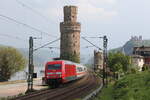 BR 101/776030/101-036-war-am-4-mai 101 036 war am 4. Mai 2022 mit einem 'EC' bei Oberwesel in Richtung Koblenz unterwegs.