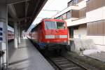 111 040-2 war am 29. März 2013 im Bahnhof von Kufstein/Tirol abgestellt.