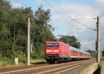 112 141-7 auf dem Weg nach Hamburg-Altona. Aufgenommen am 30. September 2016 bei Wulfsmoor.