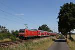 146 108 mit dem Ziel  Hannover  am 26. Juni 2020 bei Drverden.