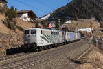 151 074-2, 186 102-0 und 186 290-3 waren am 19. Mrz 2016 auf dem Weg vom Brenner nach Innsbruck. Aufgenommen bei St. Jodok am Brenner.