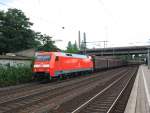 BR 152/412488/152-084-0-mit-einem-ganzzug-am 152 084-0 mit einem Ganzzug am 31. Juli 2013 in Hamburg-Harburg.