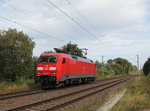 152 101-2 als Lokzug am 2. September 2016 bei Hamburg-Moorburg.